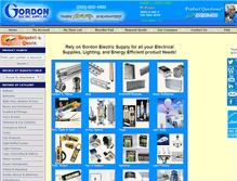 Tablet Screenshot of gordonelectricsupply.com